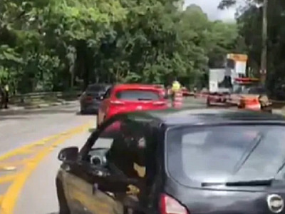 Após quase oito horas, trânsito da Via Parque é totalmente liberado