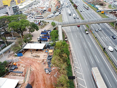 Obras na Castello Branco: faixa da pista Leste ficará interditada até dezembro em Barueri