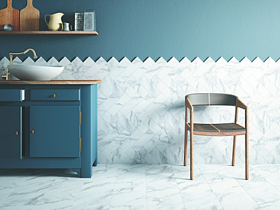 A elegância criativa dos mosaicos marmorizados