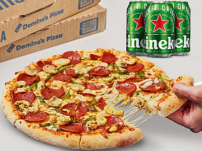Domino’s Pizza e Heineken criam ‘Combo Cervejeiro’ para o Dia da Cerveja