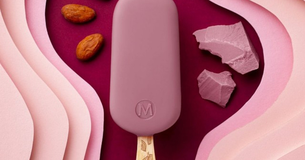 Magnum lança picolé feito com Chocolate Ruby