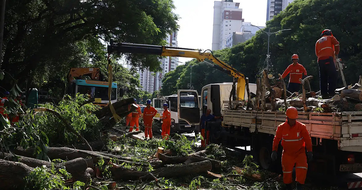 Dois dias após ciclone, Grande SP ainda tem 800 mil moradores sem energia