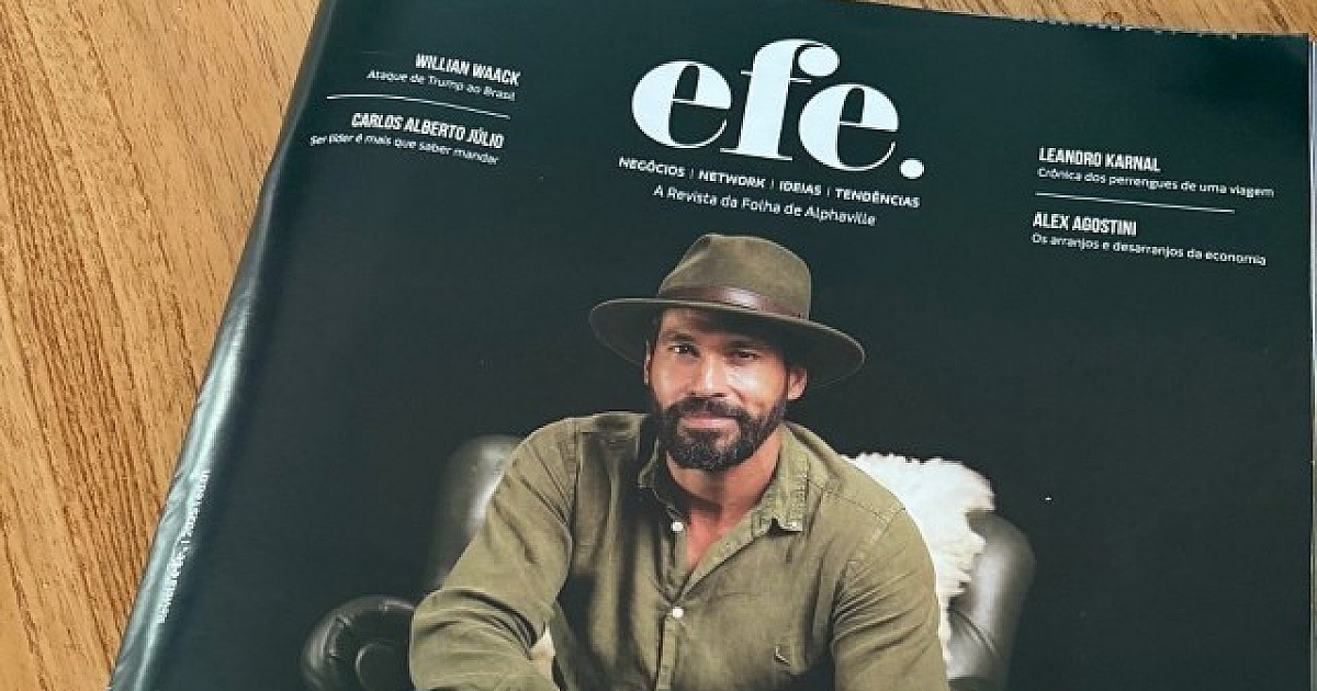 Revista efe. é lançada para contar histórias de
negócios e pessoas que inspiram em Alphaville e reg