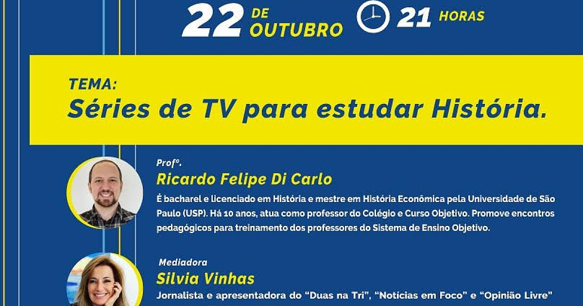 Colégio Objetivo e UNIP promovem lives para vestibulandos nas redes sociais