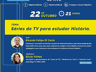 Colégio Objetivo e UNIP promovem lives para vestibulandos nas redes sociais