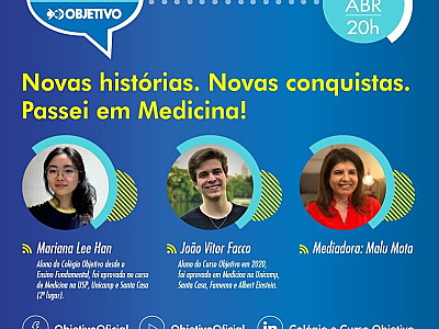 Objetivo promove live com dicas para o vestibular