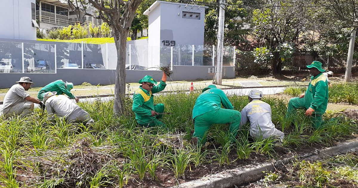 A AREA inicia o ano com trabalhos de manutenção em toda região do Centro Empresarial de Alphaville
