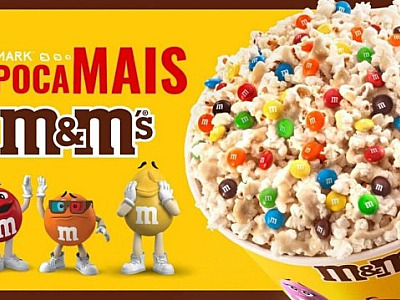Cinemark aposta em pipoca de M&M’s