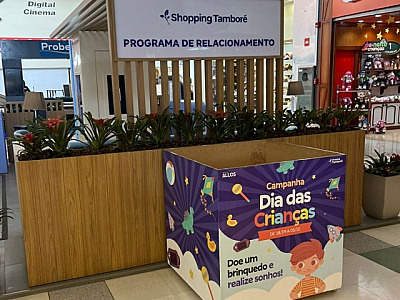 Para o Dia das Crianças, Shopping Tamboré realiza campanha para arrecadação de brinquedos