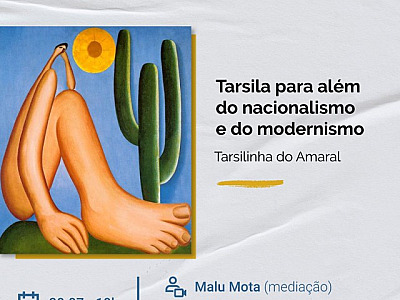 Sobrinha-neta de Tarsila do Amaral é destaque em live da UNIP e Objetivo