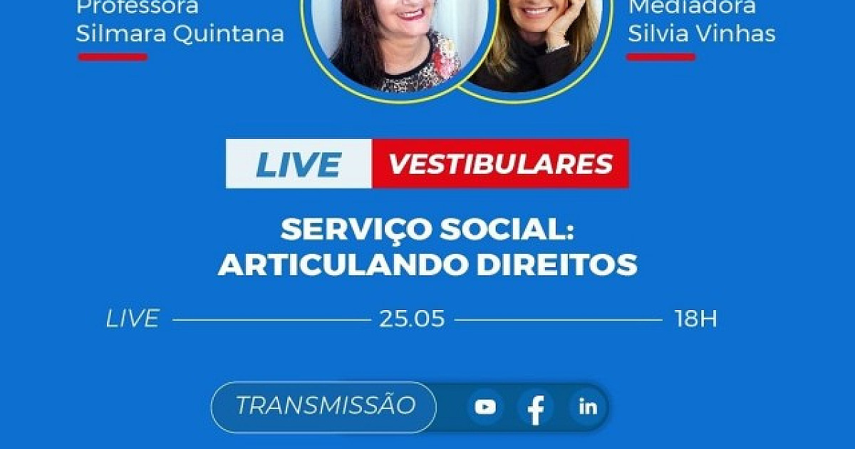 UNIP e Objetivo trazem em live informações sobre o curso de Serviço Social