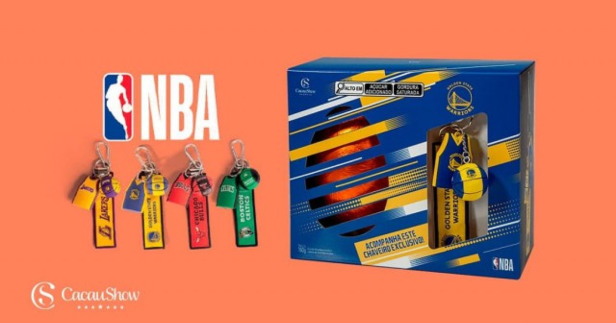 Cacau Show lança ovos de Páscoa da NBA