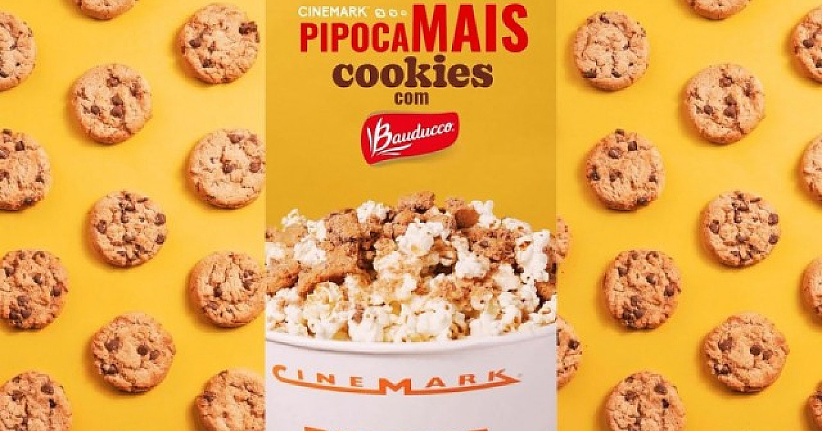 Cinemark e Bauducco lançam Pipoca com Cookies