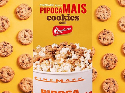 Cinemark e Bauducco lançam Pipoca com Cookies
