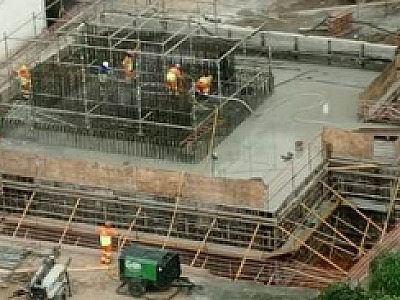 Concretagem de bloco para ponte de acesso à Osasco é finalizada