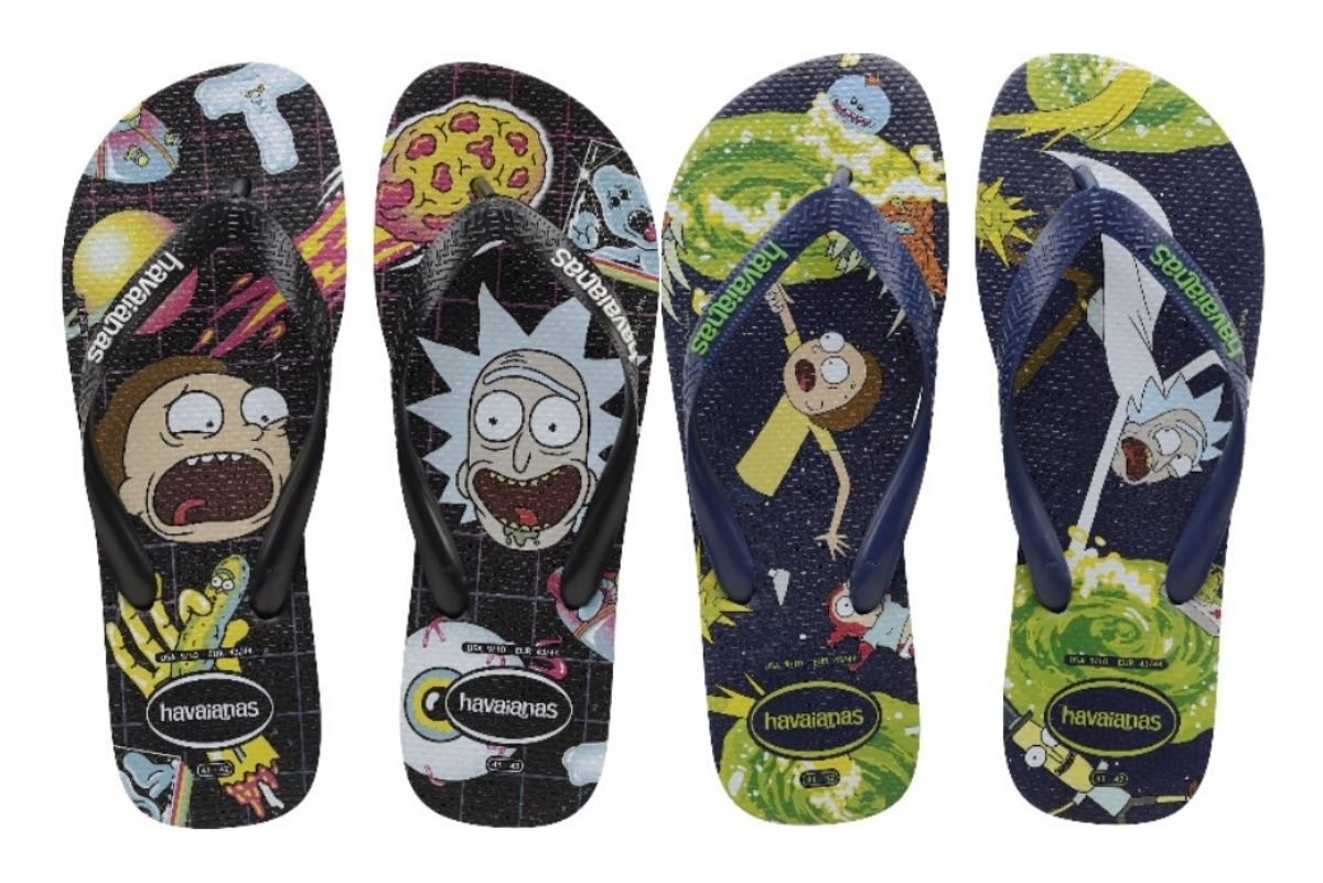 Havaianas lança coleção inspirada em Rick and Morty