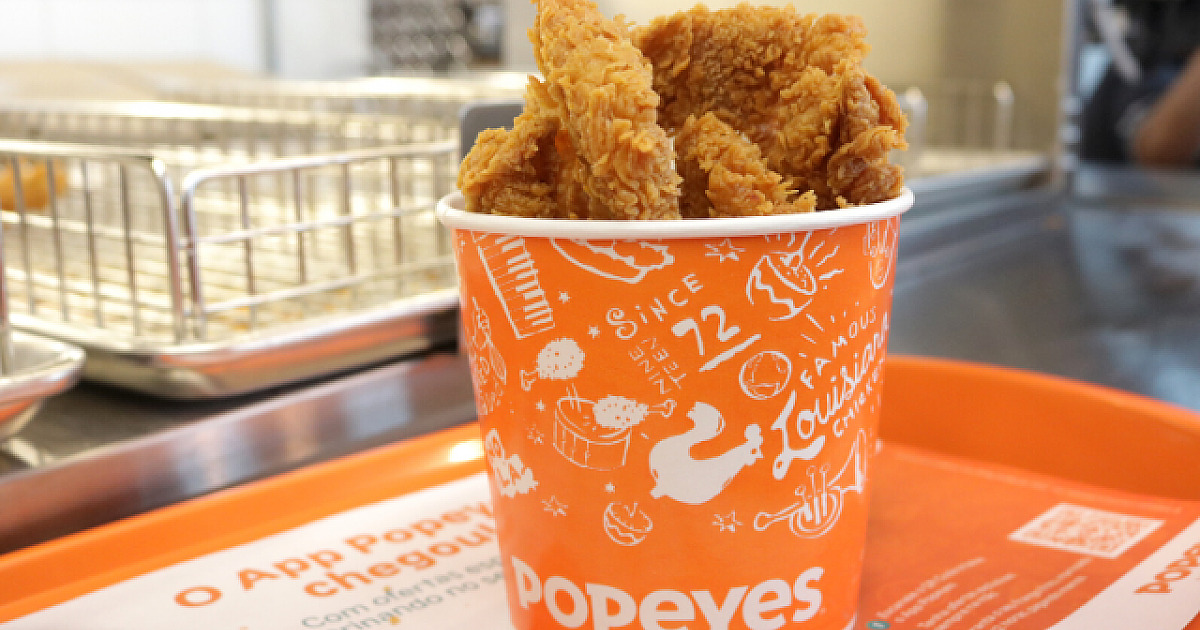 Popeyes oferece Balde em Dobro todas as terças-feiras de abril
