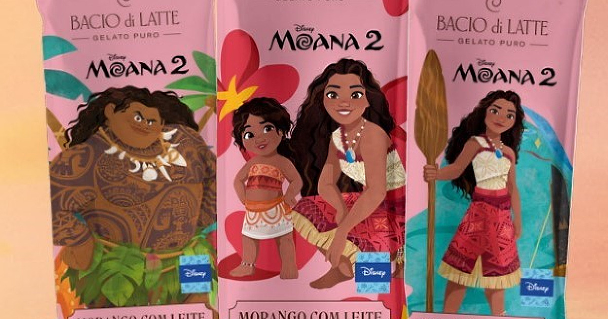 Bacio di Latte lança picolé exclusivo de ‘Moana 2’