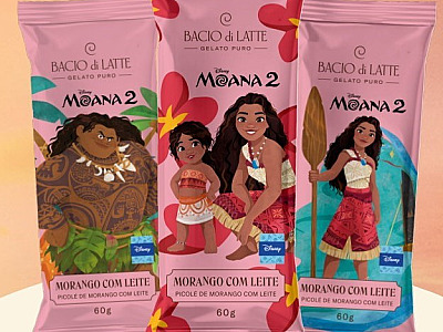 Bacio di Latte lança picolé exclusivo de ‘Moana 2’