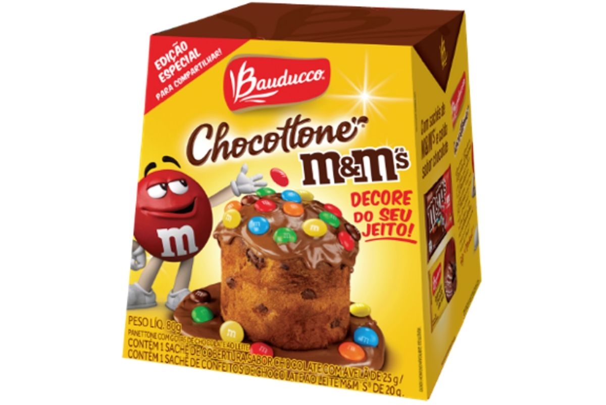 Bauducco e Mars lançam Mini Chocottone M&M’s