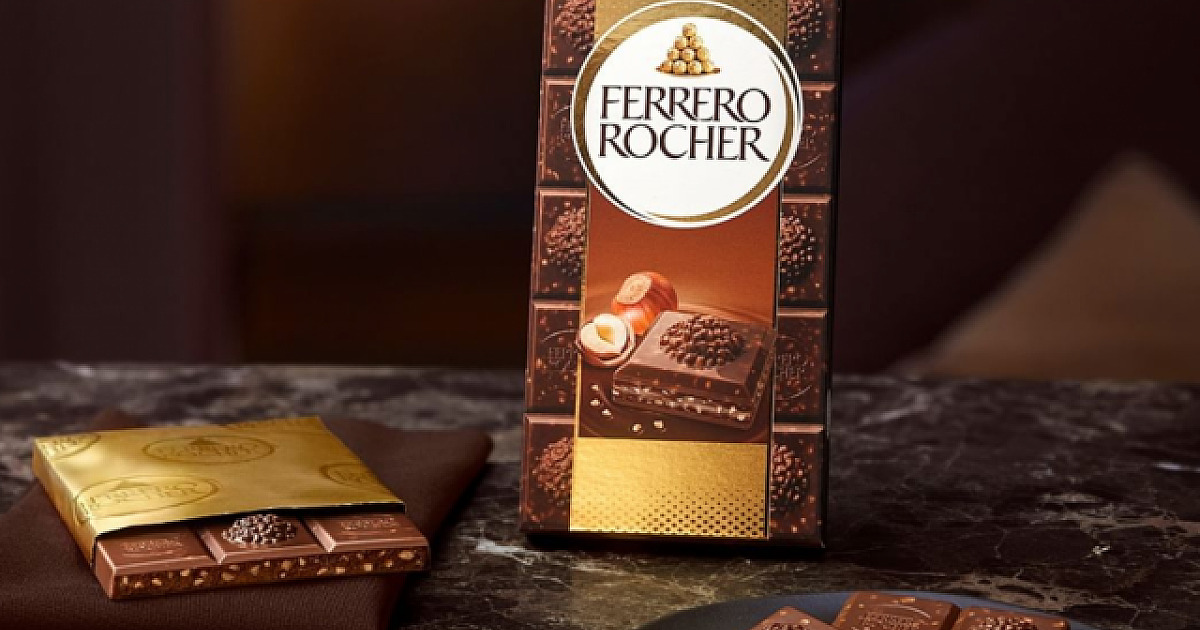 Ferrero Rocher traz versão tablete de chocolate ao Brasil