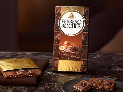 Ferrero Rocher traz versão tablete de chocolate ao Brasil