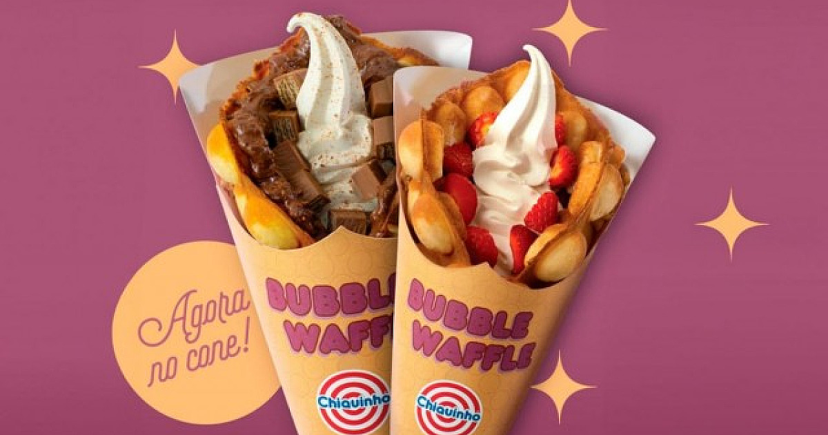 Chiquinho Sorvetes anuncia volta do Bubble Waffle