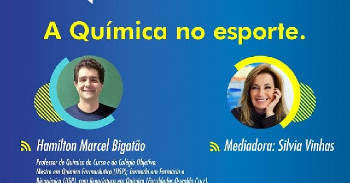 Objetivo promove live com o tema “A Química no Esporte”