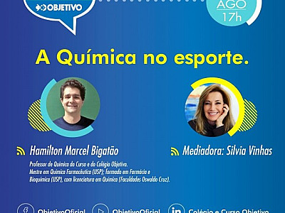 Objetivo promove live com o tema “A Química no Esporte”