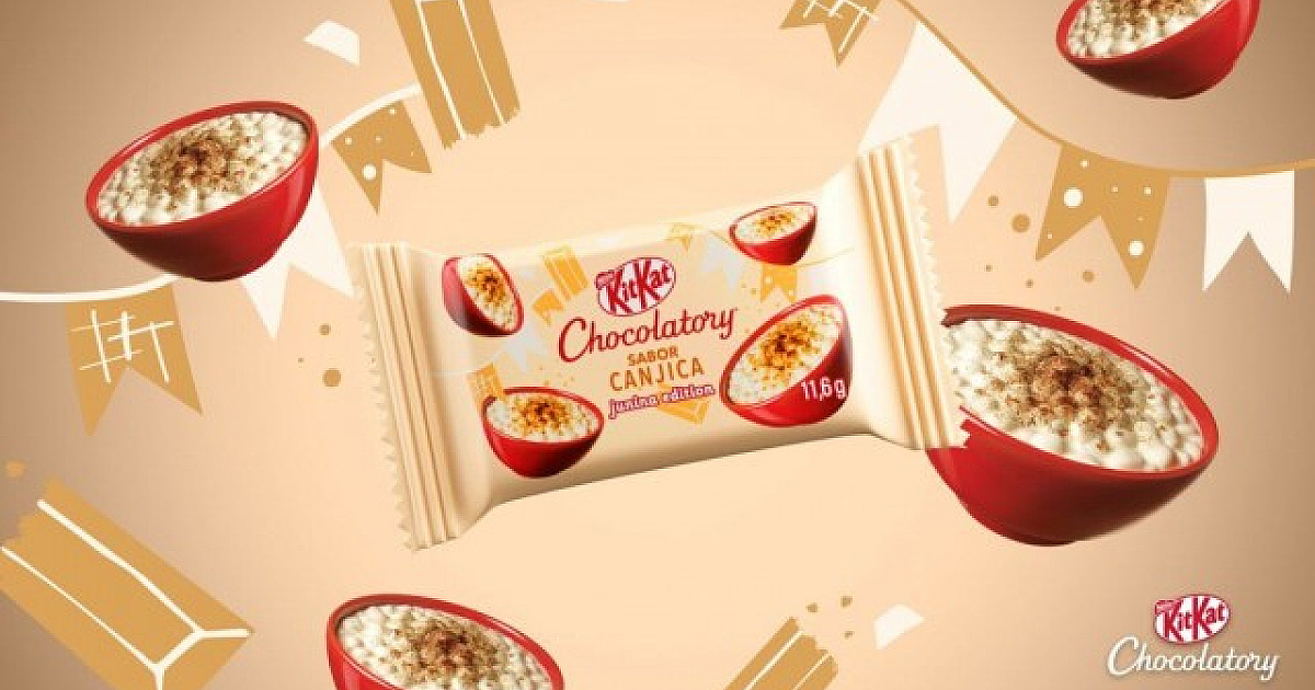 No clima junino, KitKat lança sabores Quentão, Canjica e Doce de Abóbora com Coco