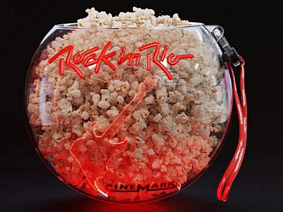 Cinemark apresenta balde de pipoca do Rock in Rio
