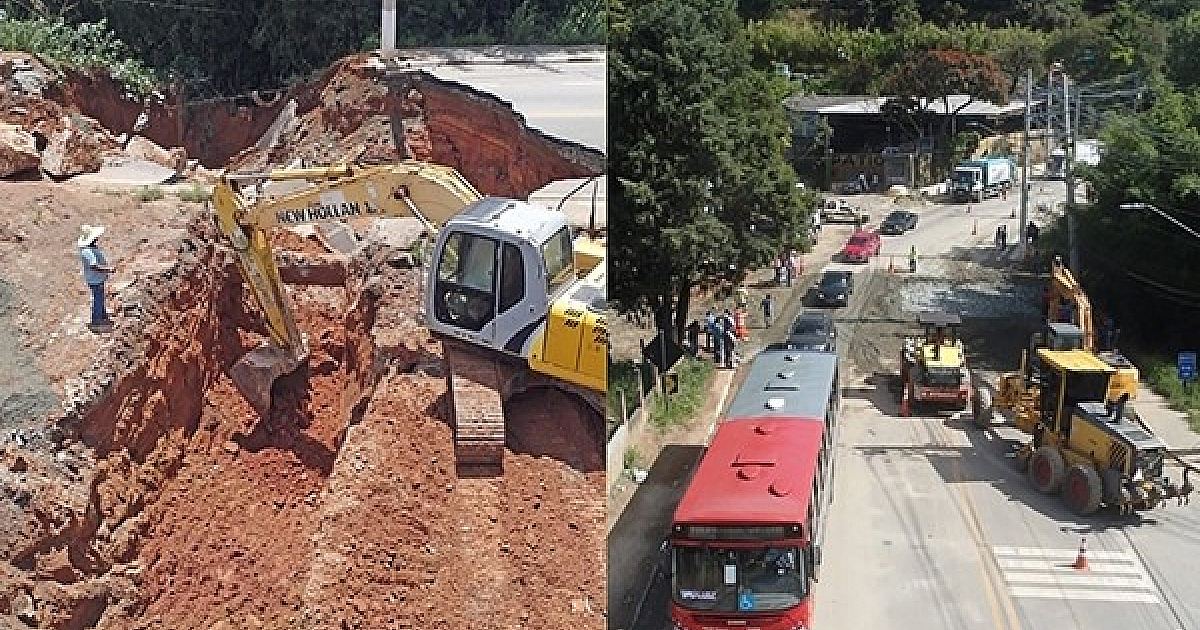 Estrada dos Romeiros prossegue com interdições parciais para reparos