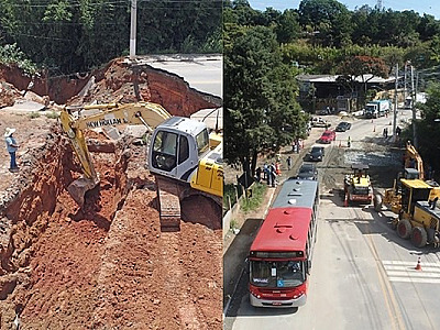 Estrada dos Romeiros prossegue com interdições parciais para reparos