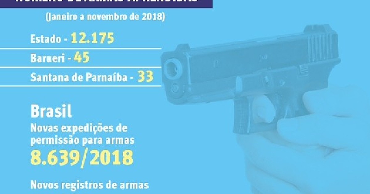 Após flexibilização, apreensão de armas pode aumentar nas cidades, diz ONG