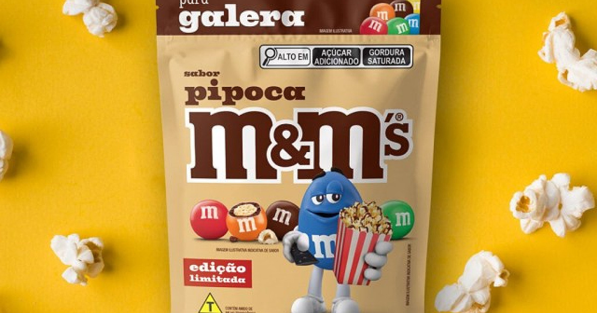 Em edição limitada, M&M’s ganha novo sabor pipoca no Brasil