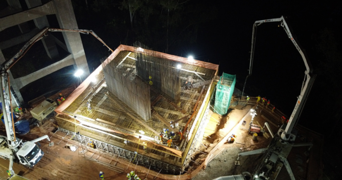 Terceira etapa de concretagem da nova ponte Guilherme de Almeida será iniciada nesta quarta-feira (6
