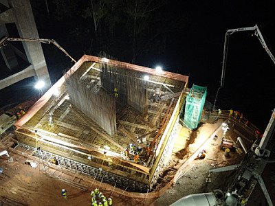 Terceira etapa de concretagem da nova ponte Guilherme de Almeida será iniciada nesta quarta-feira (6