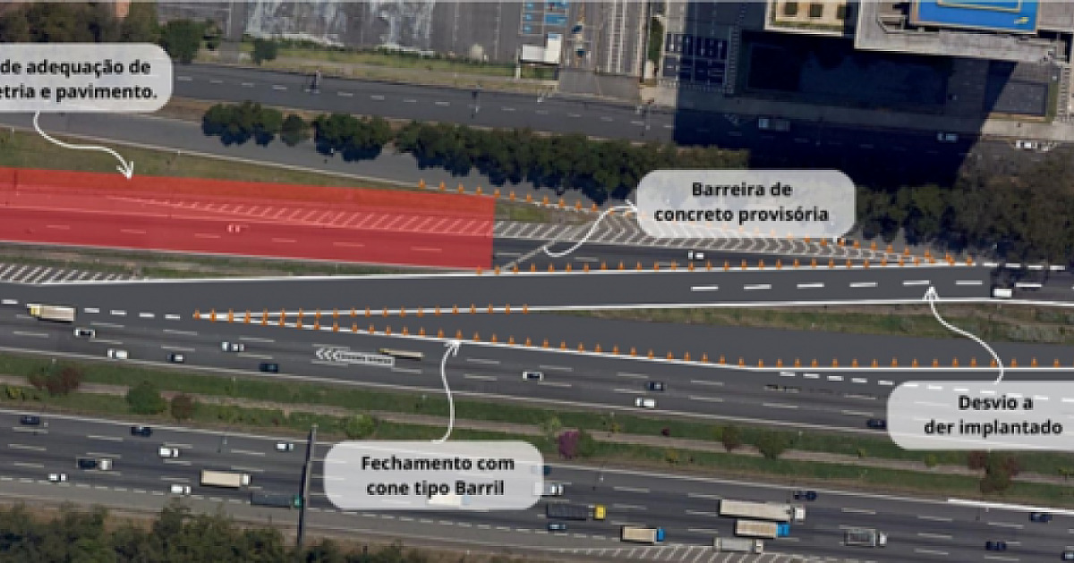 Para dar continuidade às obras na Castello Branco, CCR ViaOeste libera novo acesso provisório da pis