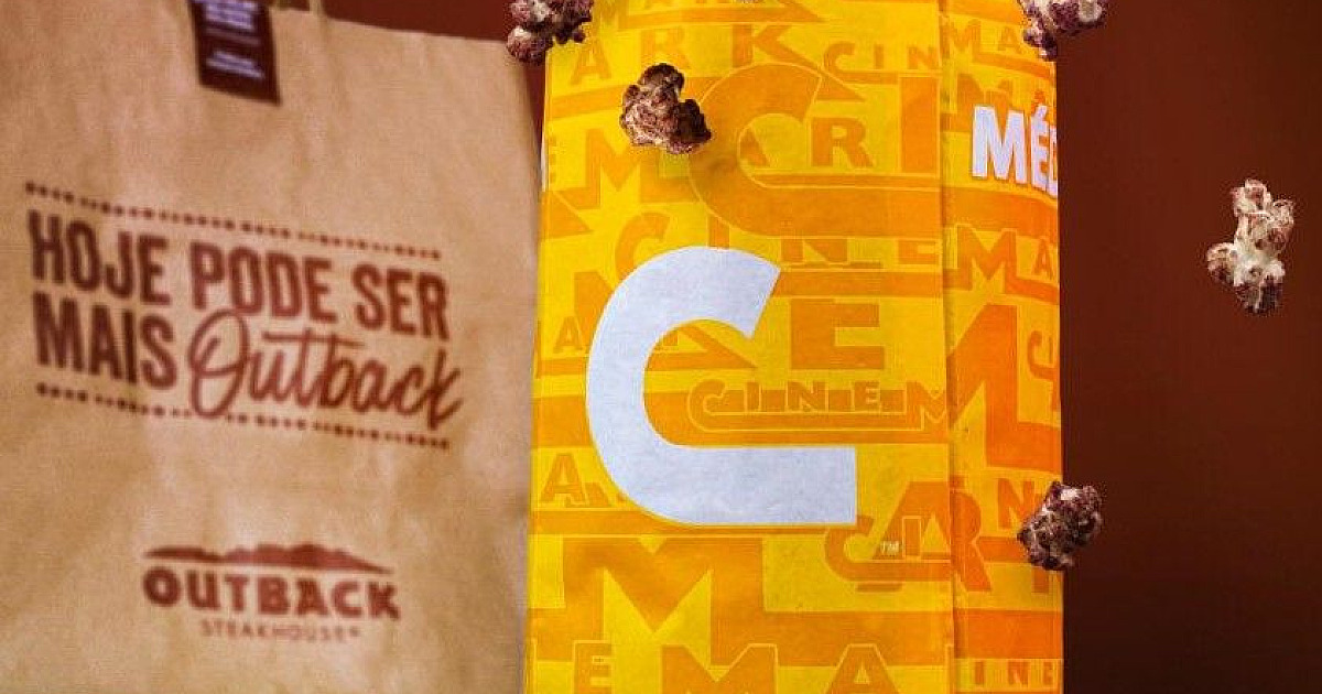 Cinemark lança pipoca em parceria com o Outback