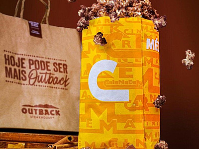 Cinemark lança pipoca em parceria com o Outback