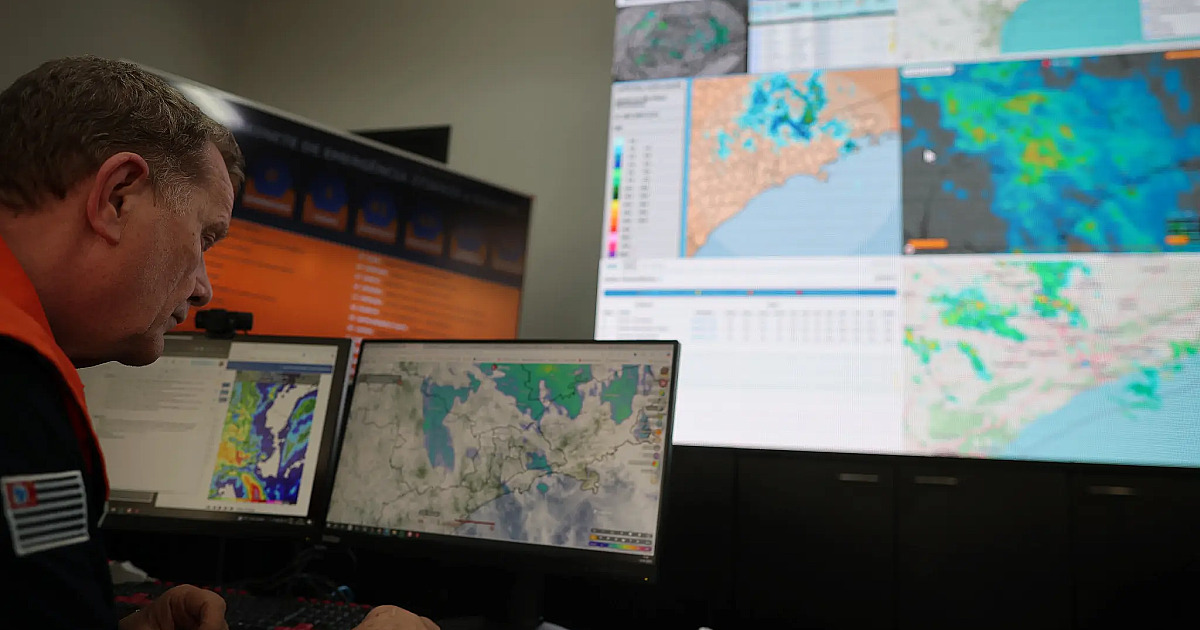 Alerta da Defesa Civil para tempestade e ventania vai até quinta-feira (11)