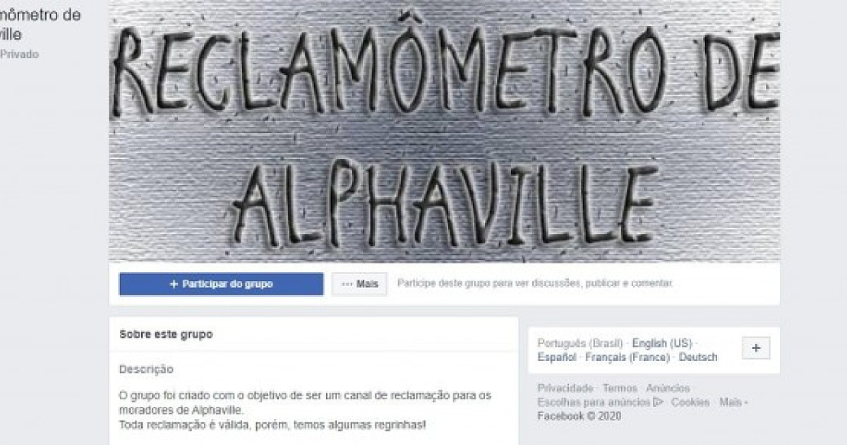 Reclamômetro de Alphaville completa oito anos