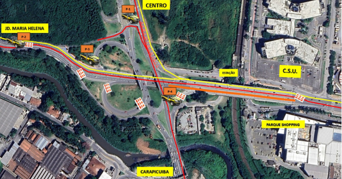 Barueri realiza interdição no Viaduto Juvenal Antônio de Moraes