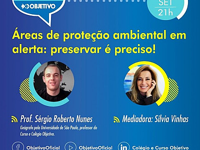 Objetivo promove live sobre preservação ambiental