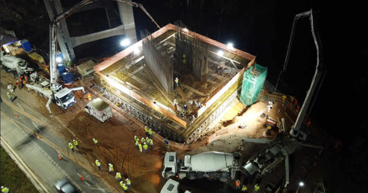 Segunda etapa da concretagem da nova ponte Guilherme de Almeida acontecerá nesta quinta-feira (31)