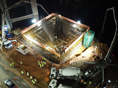 Segunda etapa da concretagem da nova ponte Guilherme de Almeida acontecerá nesta quinta-feira (31)