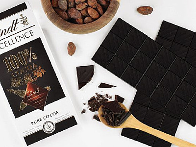 Lindt lança linha de chocolates 100% cacau