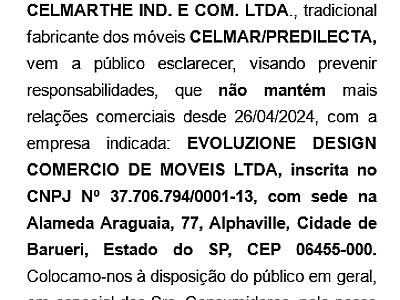 Comunicado a Praça - Celmar Alphaville