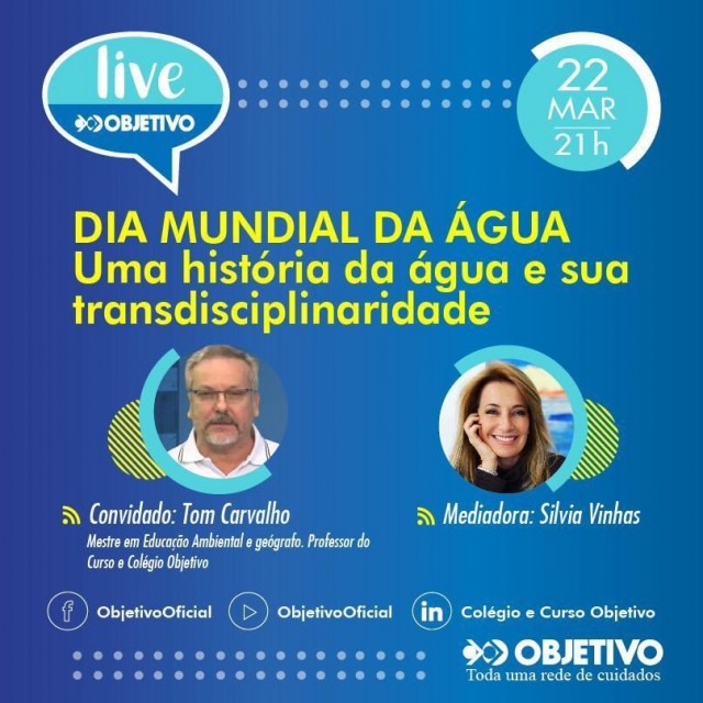 Objetivo promove debate online no Dia Mundial da Água