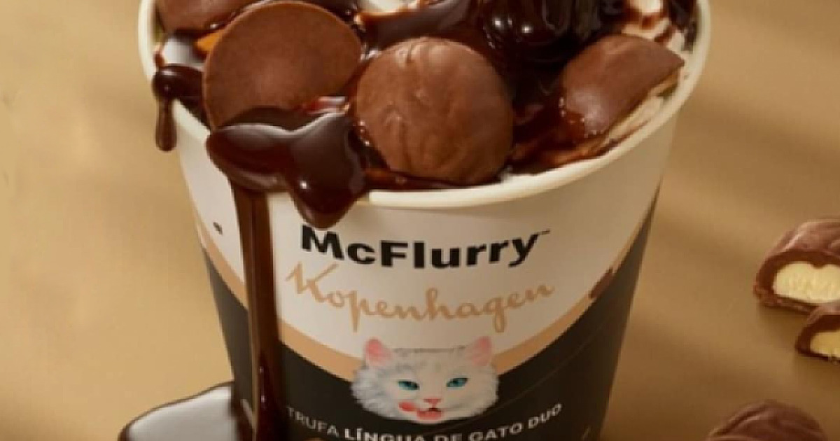McFlurry Trufa Língua de Gato DUO é a nova sobremesa do McDonald’s